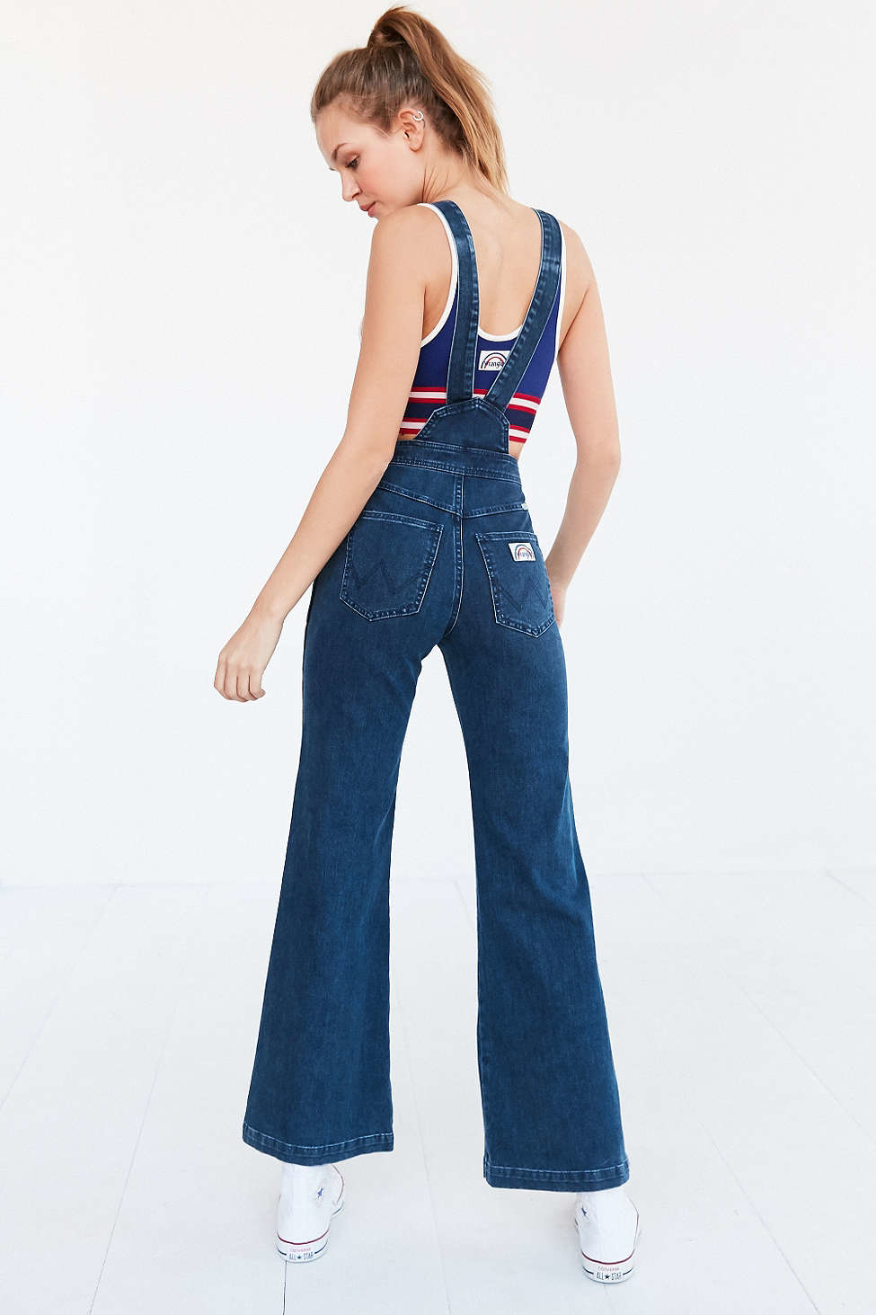 Bell bottom hot sale jean overalls